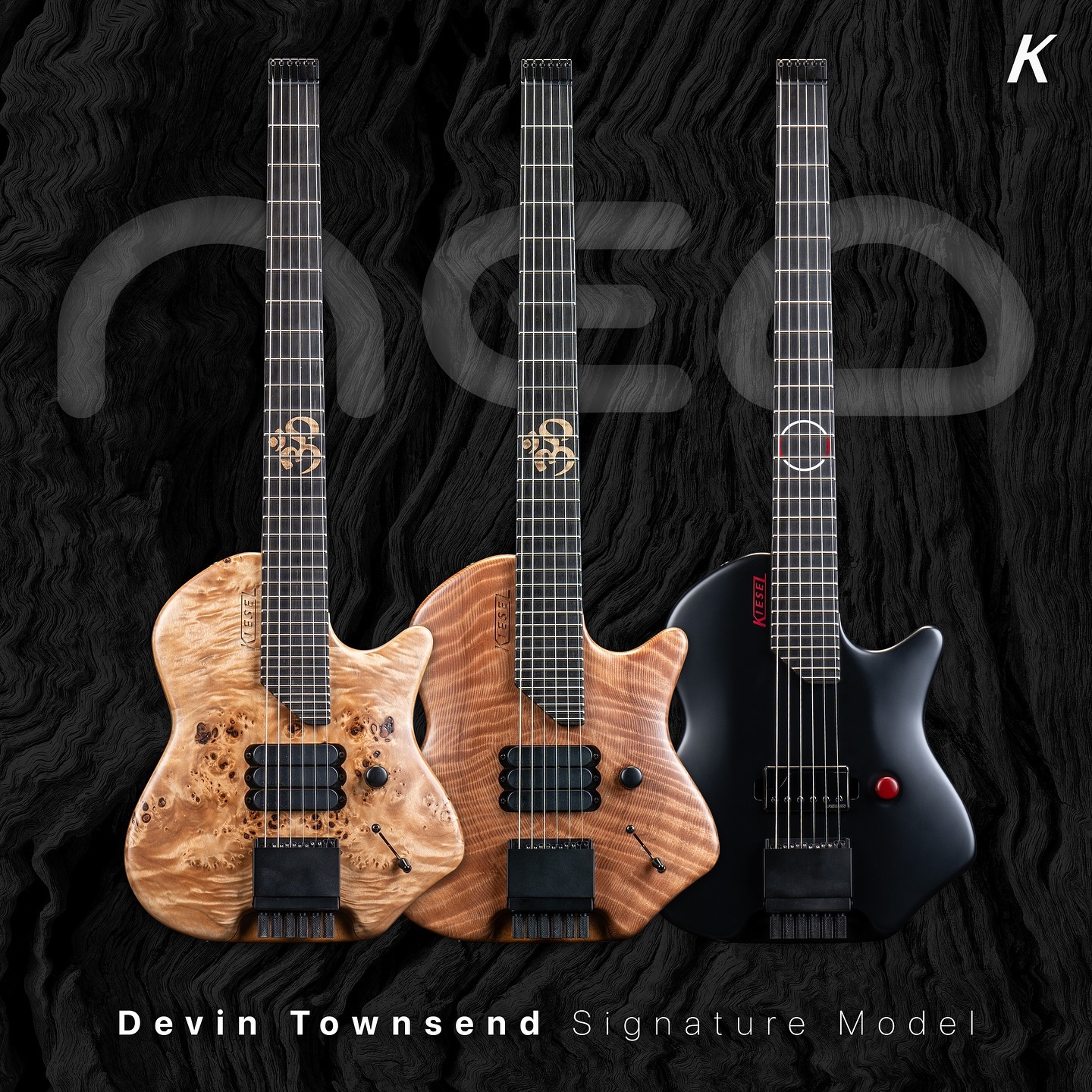 NAMM 2024 Devin Townsend's new Kiesel signature I Heart Guitar